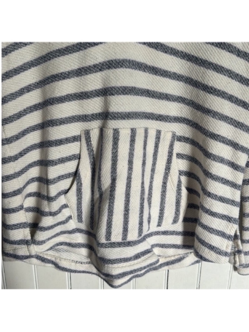 Old Navy Hooded Top White Black Stripes Size XS - Picture 4 of 6